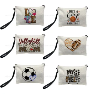 CUSTOM LINEN COSMETICS BAG