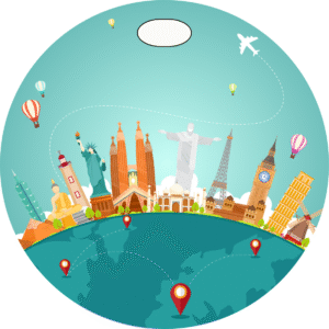 Personalized Circular Luggage Tag