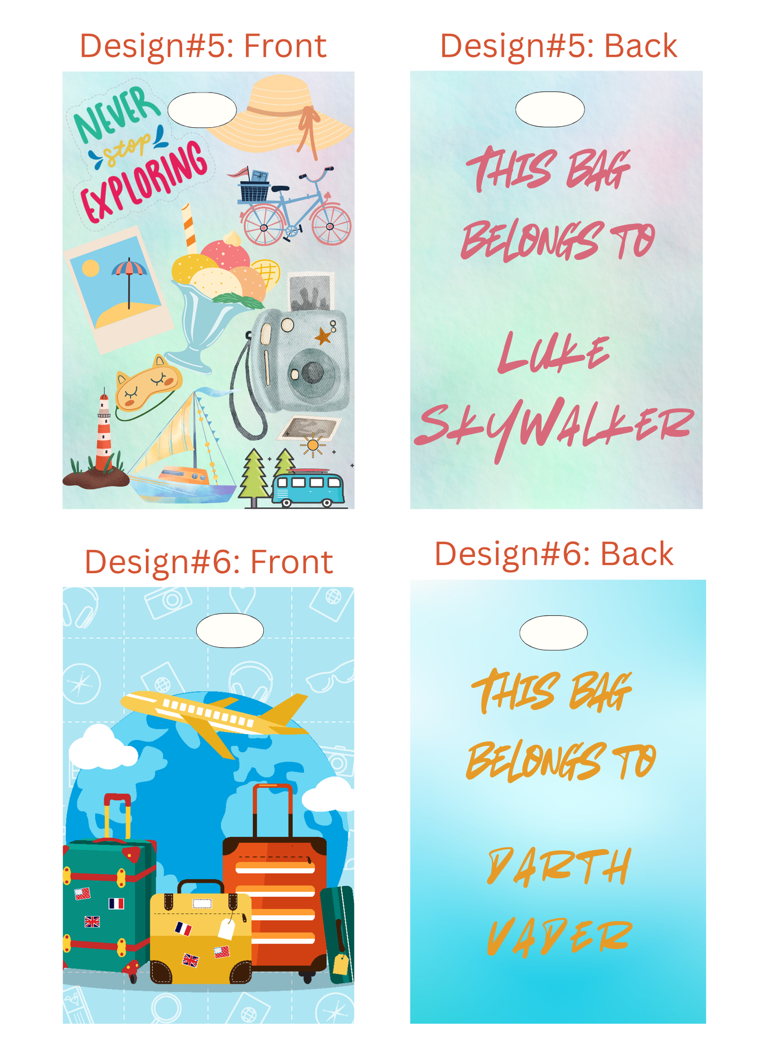 Personalized Rectangular Luggage Tag - Image 4