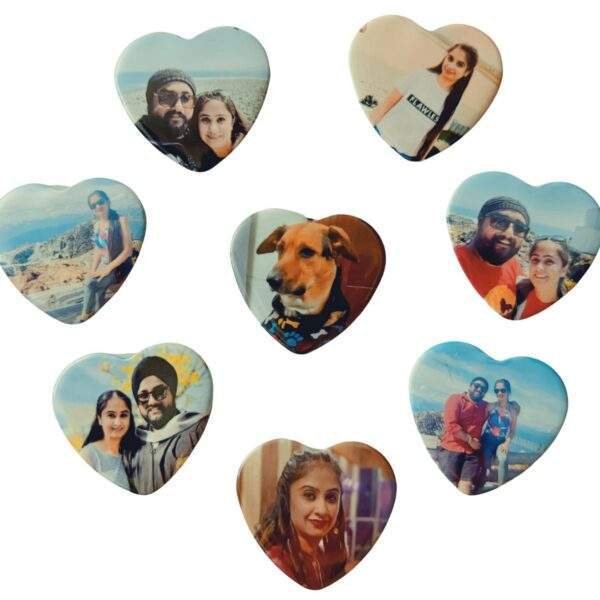 Custom Heart Fridge Magnets